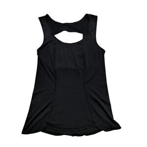 Lululemon Women's Workout Black Tank Top With Cutout Tn The Back Size S
